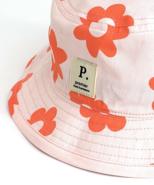 p.premier(ピードットプルミエ)の「総柄ツイルハット(ハット・キッズ・ブラック/グリーン/ピンク/チェック・50/52/54/56)」の18枚目の写真