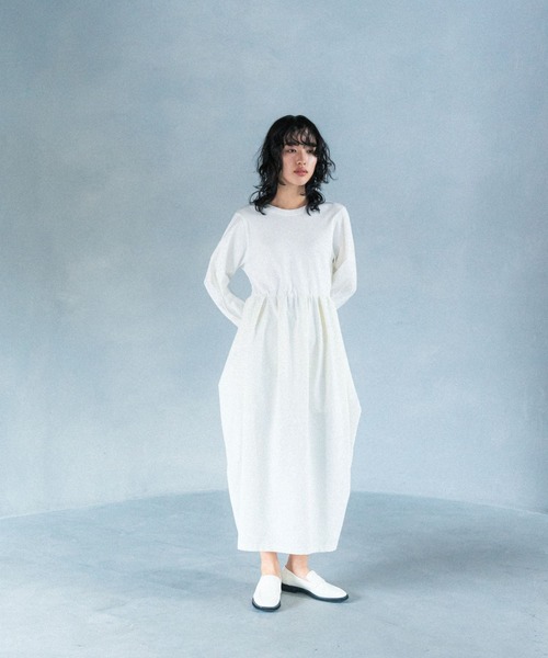 LEPSIM（レプシィム）の「【FOR I SERIES】異素材コンビワンピース　110830（ワンピース・レディース・ブラック/オフホワイト・FREE）」の3枚目の写真