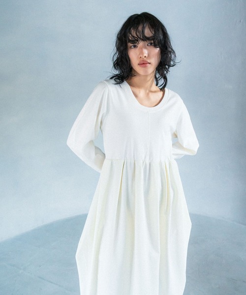 LEPSIM（レプシィム）の「【FOR I SERIES】異素材コンビワンピース　110830（ワンピース・レディース・ブラック/オフホワイト・FREE）」の14枚目の写真