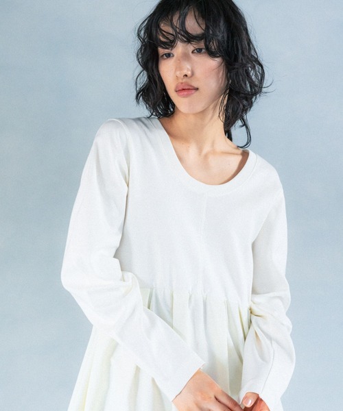 LEPSIM（レプシィム）の「【FOR I SERIES】異素材コンビワンピース　110830（ワンピース・レディース・ブラック/オフホワイト・FREE）」の15枚目の写真