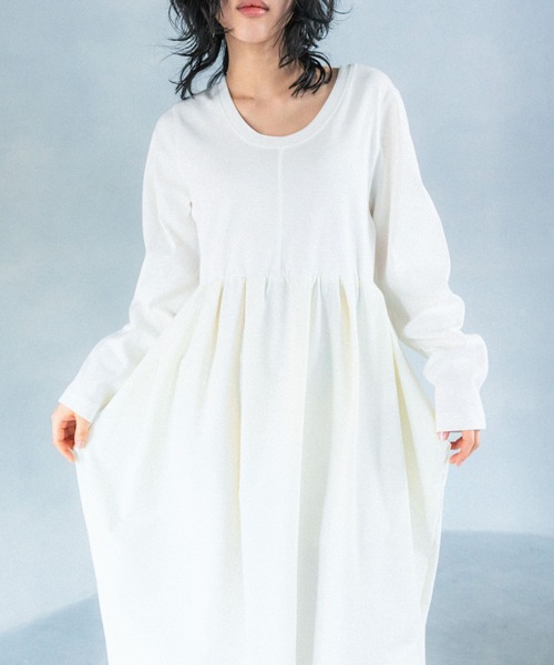 LEPSIM（レプシィム）の「【FOR I SERIES】異素材コンビワンピース　110830（ワンピース・レディース・ブラック/オフホワイト・FREE）」の17枚目の写真