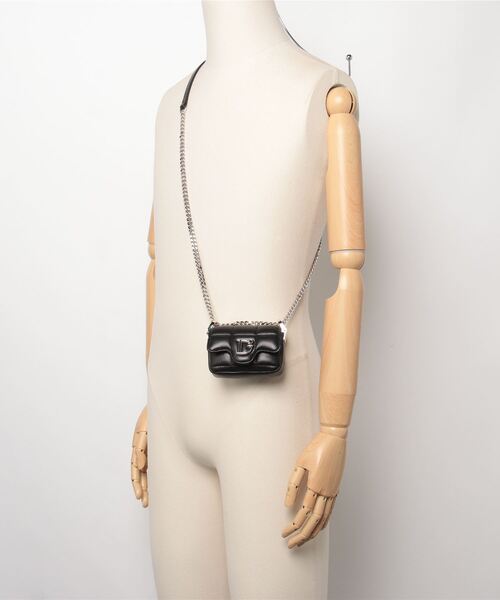 DSQUARED2(ディースクエアード)の「D2 STATEMENT SOFT MINI BAG /0241(ショルダーバッグ・レディース・ブラック/ベージュ・FREE)」の6枚目の写真