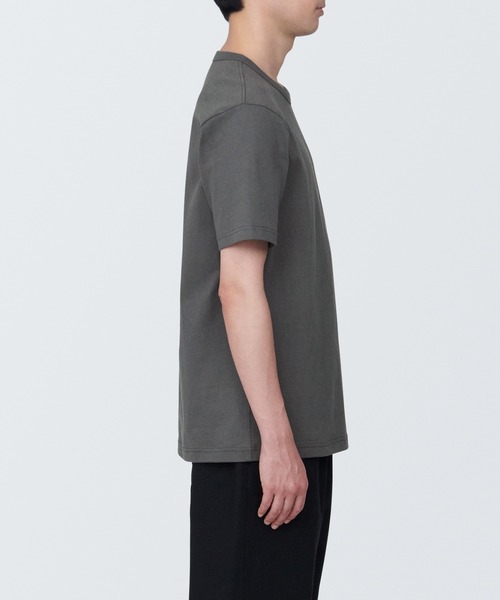 セール】紳士 洗いざらし太番手クルーネック半袖Tシャツ（Tシャツ