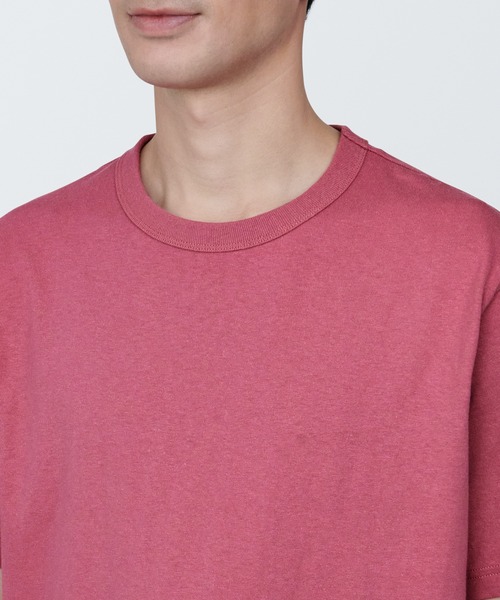 【確認用2】無印良品　カットソー　長袖　赤紫 婦人 UVカット吸汗速乾クルーネック半袖Tシャツ | 無印良品