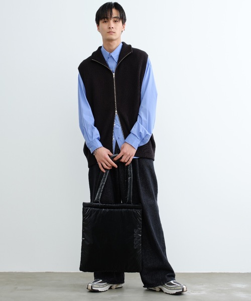 SINSS（シンス）の「Laminate tote bag／ラミネートトートバッグ（トートバッグ・メンズ・ブラック/ネイビー/シルバー・FREE）」の21枚目の写真