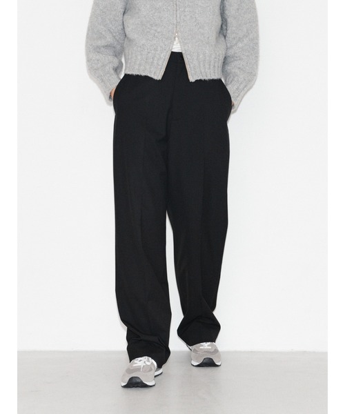 ENCIRCLE（エンサークル）の「【ENCIRCLE/エンサークル】Chic pants/シックパンツ（スラックス）（スラックス・レディース・ブラック・1/2）」の4枚目の写真