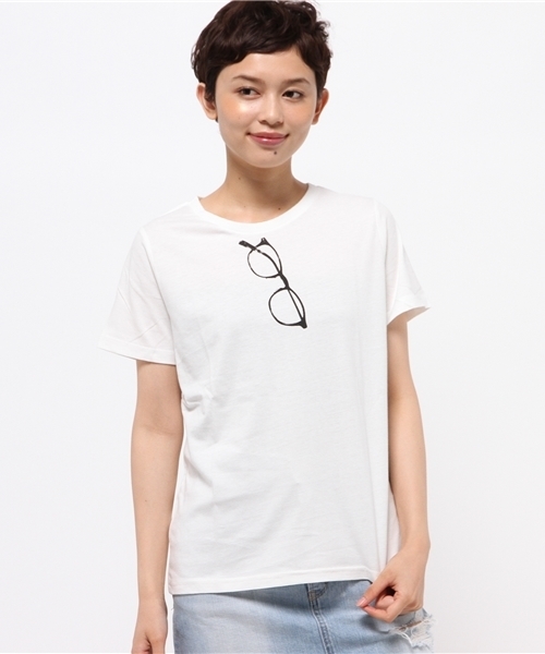 CIAOPANIC TYPY(チャオパニックティピー)の「グラフィックTeeI(Tシャツ/カットソー・レディース・ホワイト/グレー/ブラック・FREE)」の2枚目の写真