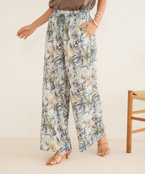 BAYFLOW(ベイフロー)の「アソートガラリラックスパンツ(その他パンツ・レディース・ネイビー/レッド/グリーン/モカ・SMALL/MEDIUM)」の2枚目の写真