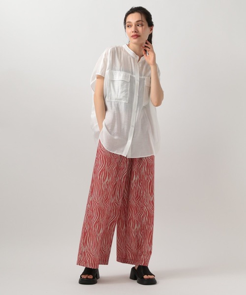 BAYFLOW(ベイフロー)の「アソートガラリラックスパンツ(その他パンツ・レディース・ネイビー/レッド/グリーン/モカ・SMALL/MEDIUM)」の5枚目の写真