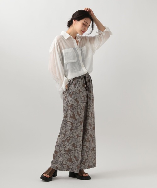 BAYFLOW(ベイフロー)の「アソートガラリラックスパンツ(その他パンツ・レディース・ネイビー/レッド/グリーン/モカ・SMALL/MEDIUM)」の7枚目の写真