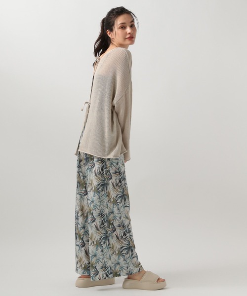 BAYFLOW(ベイフロー)の「アソートガラリラックスパンツ(その他パンツ・レディース・ネイビー/レッド/グリーン/モカ・SMALL/MEDIUM)」の9枚目の写真