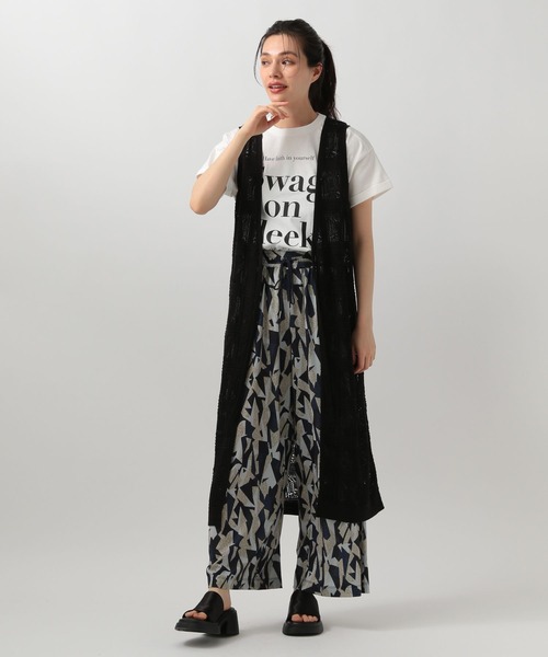 BAYFLOW(ベイフロー)の「アソートガラリラックスパンツ(その他パンツ・レディース・ネイビー/レッド/グリーン/モカ・SMALL/MEDIUM)」の10枚目の写真