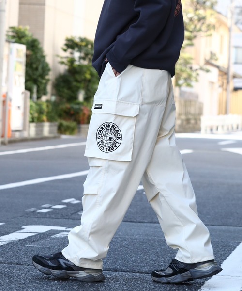 STARTER BLACK LABEL(スターターブラックレーベル)の「【STARTER /スターター】 ロゴ刺繍ポリストレッチ膝タックカーゴパンツ(カーゴパンツ・メンズ・オフホワイト/ブラック/カーキ/ダークベージュ・M/L/XL)」の16枚目の写真