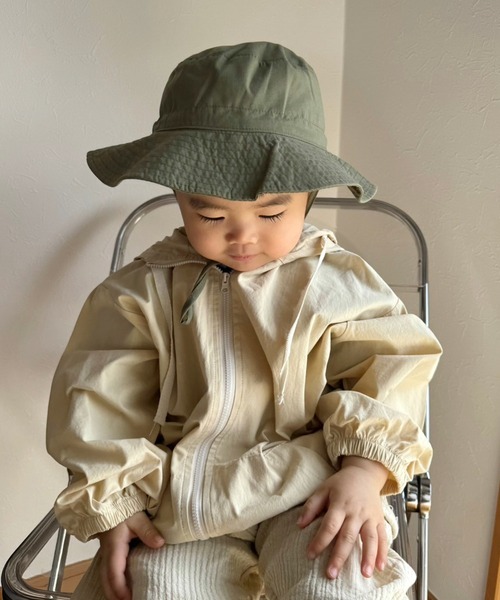 Port（ポート）の「【 KIDS 】 首ひも付き 内側メッシュ アウトドアハット_（ハット・キッズ・カーキ/ベージュ/ネイビー・M/S）」の14枚目の写真