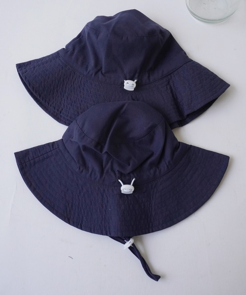 Port（ポート）の「【 KIDS 】 首ひも付き 内側メッシュ アウトドアハット_（ハット・キッズ・カーキ/ベージュ/ネイビー・M/S）」の5枚目の写真