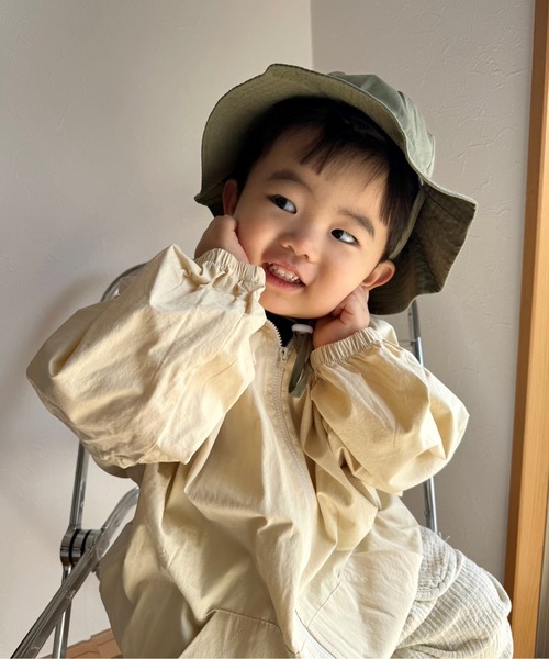 Port（ポート）の「【 KIDS 】 首ひも付き 内側メッシュ アウトドアハット_（ハット・キッズ・カーキ/ベージュ/ネイビー・M/S）」の12枚目の写真