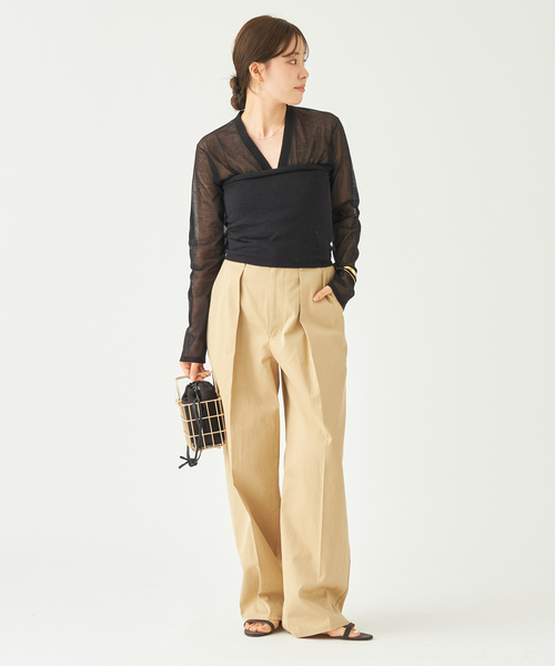 plage（プラージュ）の「Plain Knit ビスチェ（ベスト・レディース・ブラック/ベージュ/ブルー系その他・FREE）」の8枚目の写真