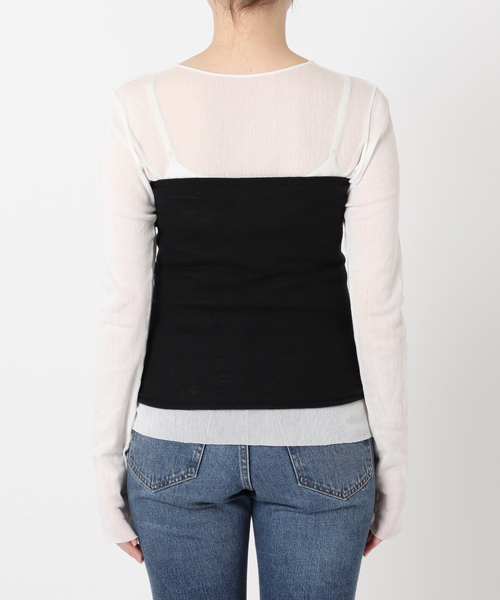 plage（プラージュ）の「Plain Knit ビスチェ（ベスト・レディース・ブラック/ベージュ/ブルー系その他・FREE）」の14枚目の写真