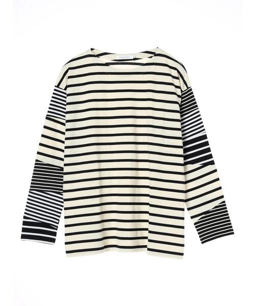 AMERICAN HOLIC（アメリカンホリック）の「マルチパターンボーダーカットチュニック（チュニック・レディース・ブルー/ブラック・M/L）」の19枚目の写真