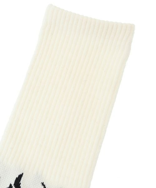 Candy Stripper（キャンディストリッパー）の「BURN UP RIB ソックス（ソックス/靴下・レディース・ブラック/オフホワイト・FREE）」の4枚目の写真