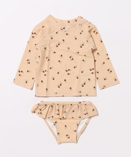 【セール】【Bs】【it】【Rylee＋Cru】RASH GUARD GIRL SET || SHELL DITSY（その他ベビー用品）｜Rylee + Cru（ライリーアンドクルー）