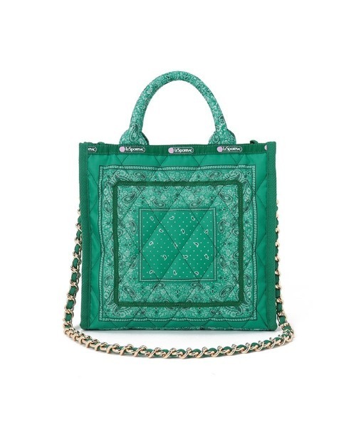 LeSportsac（レスポートサック）の「SM CHAIN QUILT TOTE バンダナグリーン（トートバッグ・レディース・グリーン・FREE）」の16枚目の写真