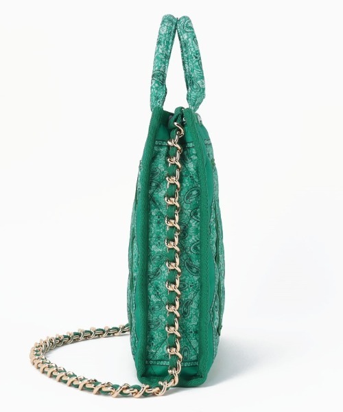 LeSportsac（レスポートサック）の「SM CHAIN QUILT TOTE バンダナグリーン（トートバッグ・レディース・グリーン・FREE）」の17枚目の写真