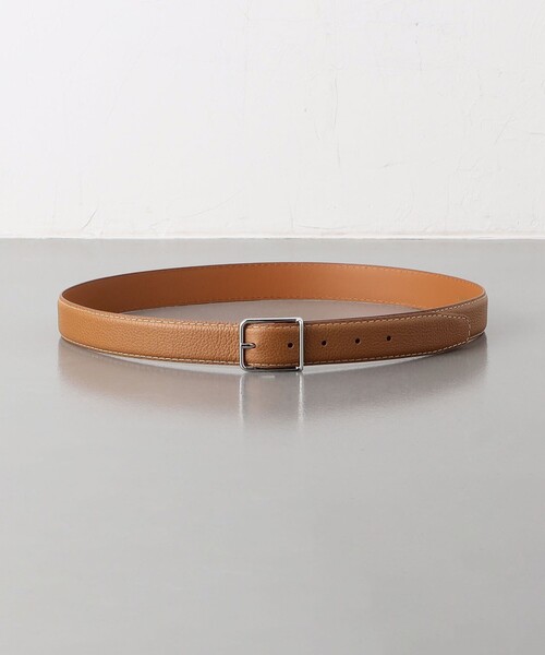 MAISON BOINET（メゾンボワネ）の「＜MAISON BOINET＞ SQUARE BUCKLE 30MM/スクエアー バックル ベルト 30mm（ベルト・メンズ・ブラック/ベージュ・80ｃｍ/85cm/90cm/95cm）」の2枚目の写真