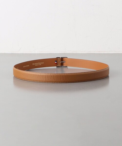 MAISON BOINET（メゾンボワネ）の「＜MAISON BOINET＞ SQUARE BUCKLE 30MM/スクエアー バックル ベルト 30mm（ベルト・メンズ・ブラック/ベージュ・80ｃｍ/85cm/90cm/95cm）」の9枚目の写真
