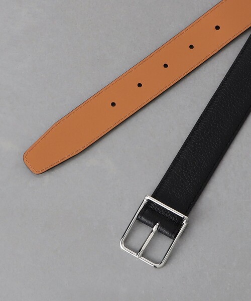 MAISON BOINET（メゾンボワネ）の「＜MAISON BOINET＞ SQUARE BUCKLE 30MM/スクエアー バックル ベルト 30mm（ベルト・メンズ・ブラック/ベージュ・80ｃｍ/85cm/90cm/95cm）」の5枚目の写真