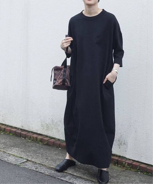 JOURNAL STANDARD LUXE(ジャーナルスタンダード ラックス)の「《追加2》クラシックテンジク スタンダードクルーネックワンピース(ワンピース・レディース・ブラック/ピンク系その他・SMALL/MEDIUM)」の10枚目の写真
