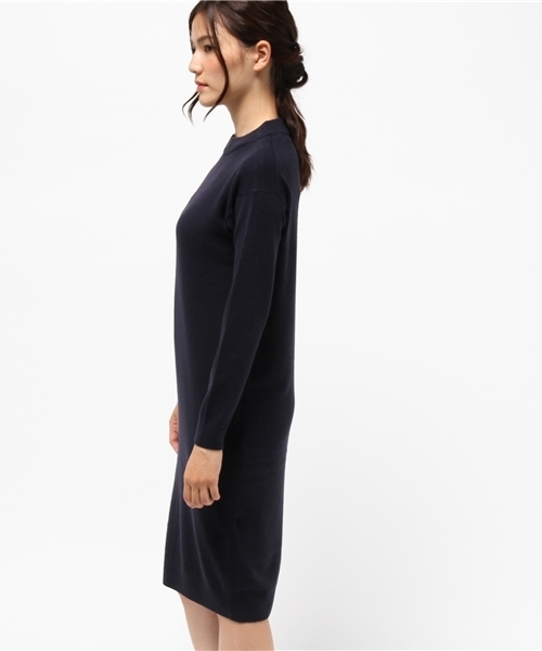 koe（コエ）の「シンプルタイトニットワンピース（ワンピース・レディース・その他7/チャコールグレー/グレイッシュベージュ・MEDIUM/LARGE/SMALL）」の5枚目の写真