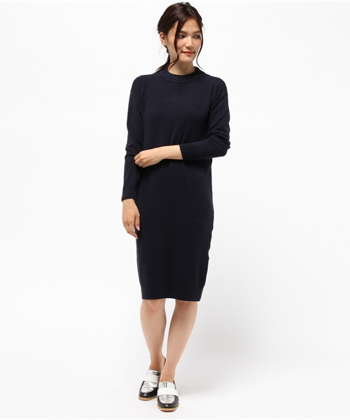 koe（コエ）の「シンプルタイトニットワンピース（ワンピース・レディース・その他7/チャコールグレー/グレイッシュベージュ・MEDIUM/LARGE/SMALL）」の7枚目の写真