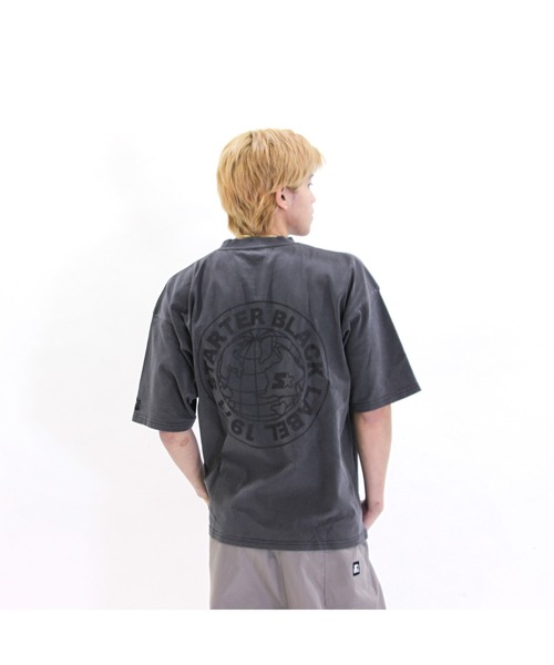 STARTER(スターター)の「ピグメント加工 天竺プリント半TEE(Tシャツ/カットソー・メンズ・ホワイト/グリーン/スミクロ/ベージュ・M/XL/L)」の3枚目の写真
