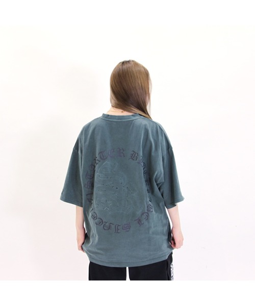 STARTER(スターター)の「ピグメント加工 天竺プリント半TEE(Tシャツ/カットソー・メンズ・ホワイト/グリーン/スミクロ/ベージュ・M/XL/L)」の4枚目の写真