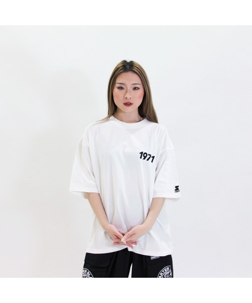 STARTER(スターター)の「ピグメント加工 天竺プリント半TEE(Tシャツ/カットソー・メンズ・ホワイト/グリーン/スミクロ/ベージュ・M/XL/L)」の5枚目の写真