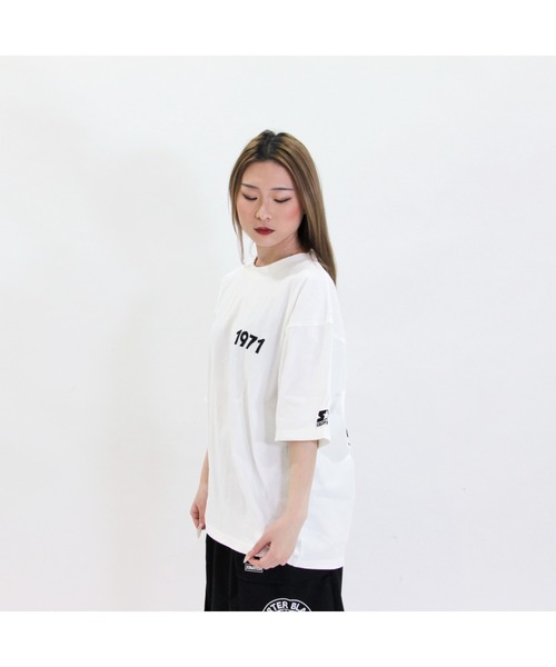 STARTER(スターター)の「ピグメント加工 天竺プリント半TEE(Tシャツ/カットソー・メンズ・ホワイト/グリーン/スミクロ/ベージュ・M/XL/L)」の6枚目の写真