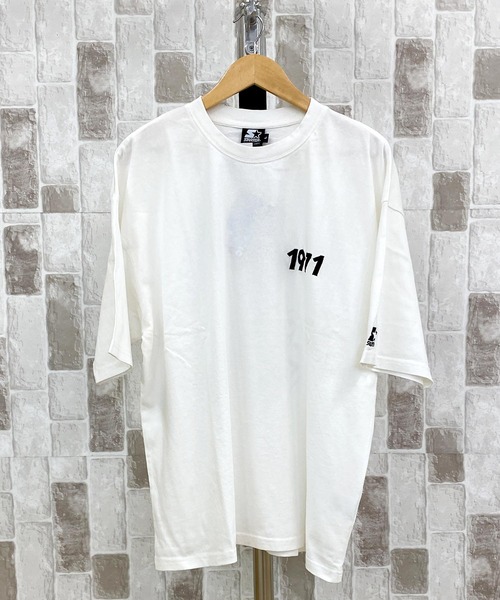 STARTER(スターター)の「ピグメント加工 天竺プリント半TEE(Tシャツ/カットソー・メンズ・ホワイト/グリーン/スミクロ/ベージュ・M/XL/L)」の9枚目の写真