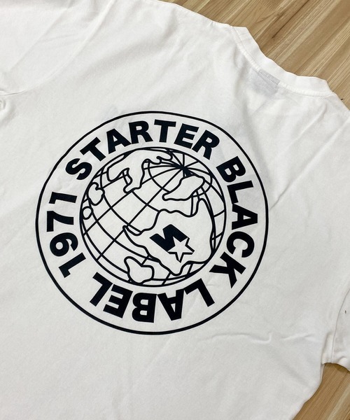 STARTER(スターター)の「ピグメント加工 天竺プリント半TEE(Tシャツ/カットソー・メンズ・ホワイト/グリーン/スミクロ/ベージュ・M/XL/L)」の12枚目の写真