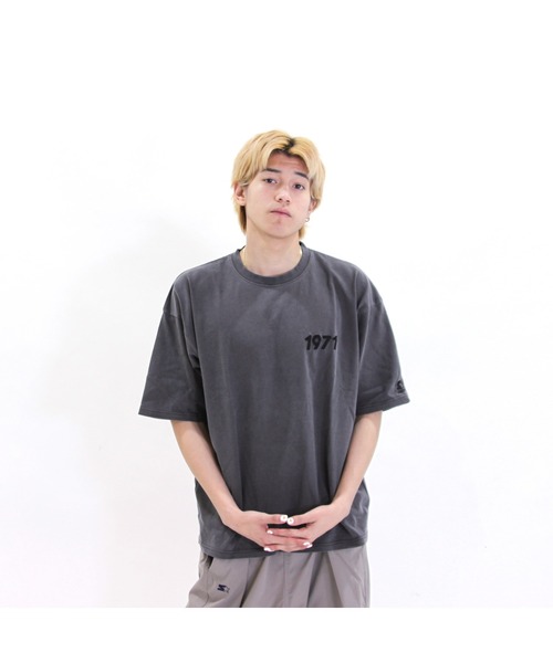 STARTER(スターター)の「ピグメント加工 天竺プリント半TEE(Tシャツ/カットソー・メンズ・ホワイト/グリーン/スミクロ/ベージュ・M/XL/L)」の13枚目の写真