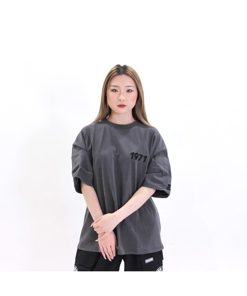 STARTER(スターター)の「ピグメント加工 天竺プリント半TEE(Tシャツ/カットソー・メンズ・ホワイト/グリーン/スミクロ/ベージュ・M/XL/L)」の14枚目の写真