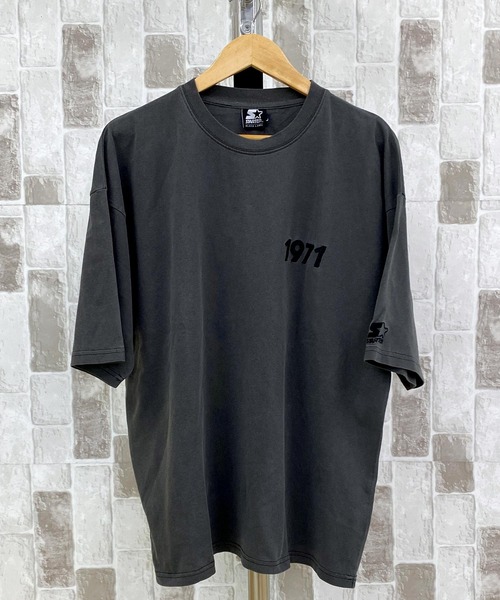 STARTER(スターター)の「ピグメント加工 天竺プリント半TEE(Tシャツ/カットソー・メンズ・ホワイト/グリーン/スミクロ/ベージュ・M/XL/L)」の16枚目の写真