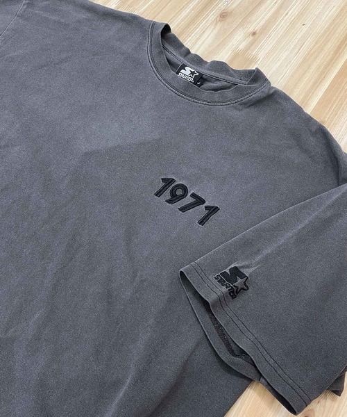 STARTER(スターター)の「ピグメント加工 天竺プリント半TEE(Tシャツ/カットソー・メンズ・ホワイト/グリーン/スミクロ/ベージュ・M/XL/L)」の18枚目の写真