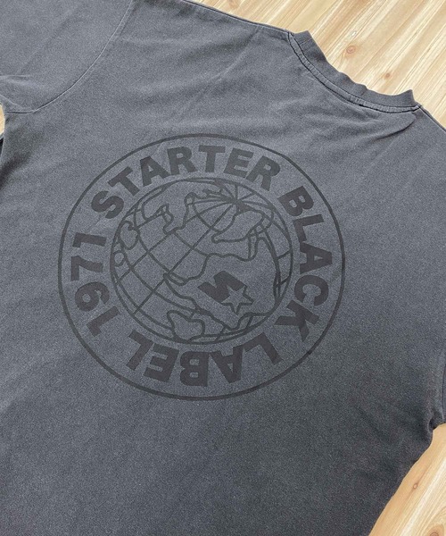 STARTER(スターター)の「ピグメント加工 天竺プリント半TEE(Tシャツ/カットソー・メンズ・ホワイト/グリーン/スミクロ/ベージュ・M/XL/L)」の19枚目の写真