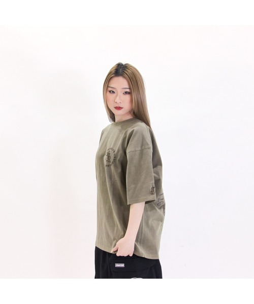 STARTER(スターター)の「ピグメント加工 天竺プリント半TEE(Tシャツ/カットソー・メンズ・ホワイト/グリーン/スミクロ/ベージュ・M/XL/L)」の21枚目の写真