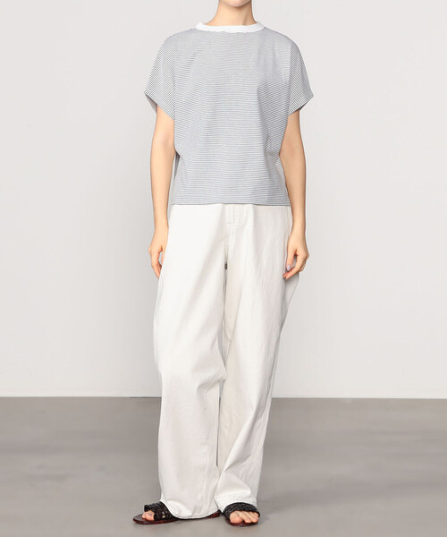 tシャツ handvaerk | 60/2 キャップスリーブTシャツ STRIPE WOMEN レディース handvaerk | 60/2 キャップスリーブTシャツ STRIPE WOMEN（T