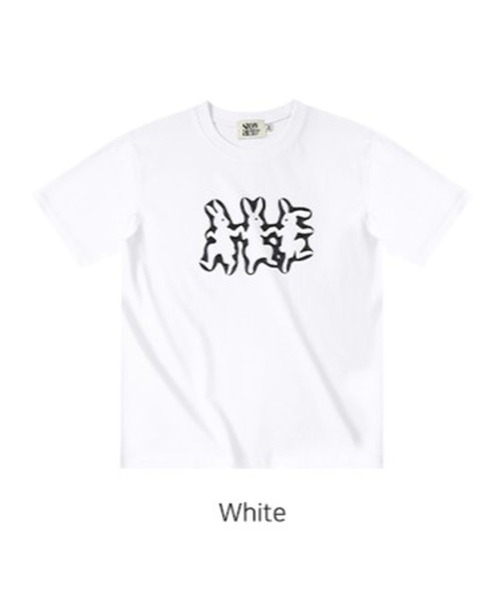 tシャツ 「UNISEX」SLOW ACID／3 RABBIT T 2118247 レディース メンズ SLOWACID tシャツ 「UNISEX」SLOW ACID／3 RABBIT T 2118247