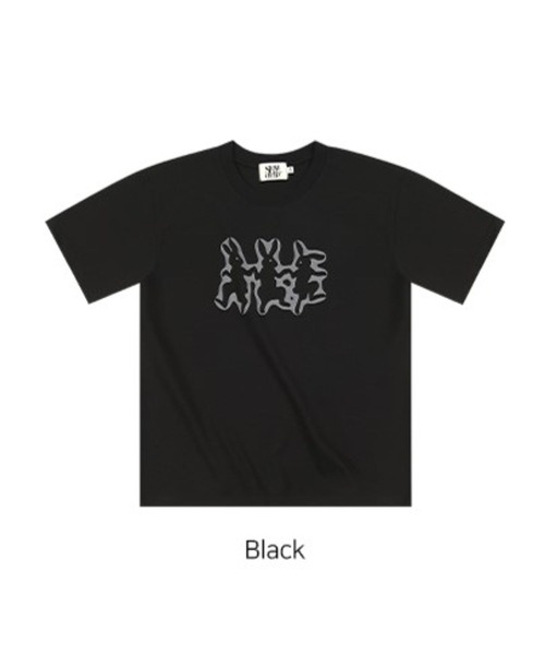 SLOWACID(スローアシッド)の「【UNISEX】SLOW ACID/3 RABBIT T 2118247(Tシャツ/カットソー・レディース・ブラック/ホワイト・SMALL/MEDIUM/LARGE)」の8枚目の写真