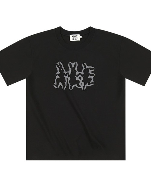 [eessay] PRECIOUS SLOW SNAIL T - SHIRT /追跡付 EESSAY] PRECIOUS SLOW SNAIL T - SHIRT - BLACK STRIPED