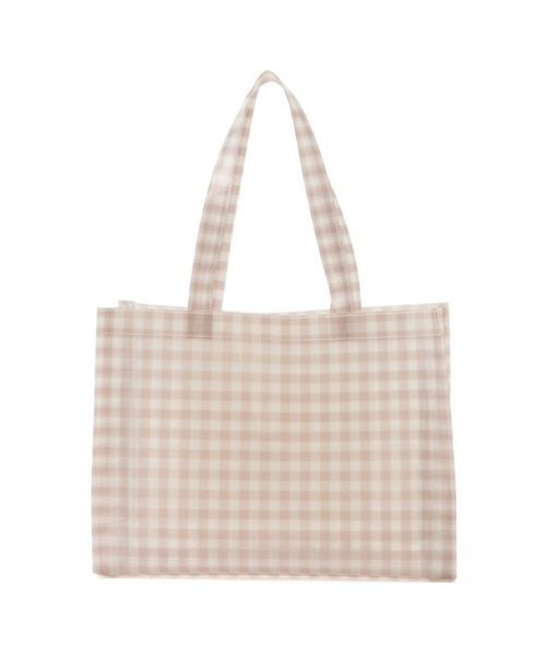 ROPE' PICNIC(ロペピクニック)の「ギンガムチェックビニールトートバッグ(トートバッグ・レディース・ベージュ/ブラック・FREE)」の3枚目の写真